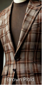 Brown Plaid Blazer