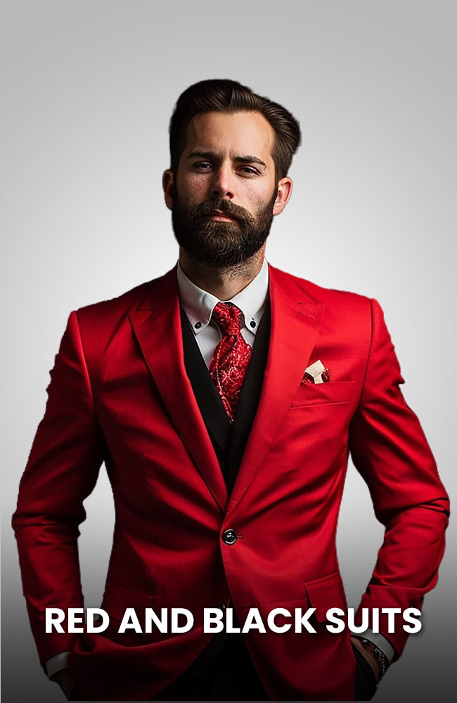 Black and Red Suits for Men - Emensuits Black and Red Suits for Men - Emensuits