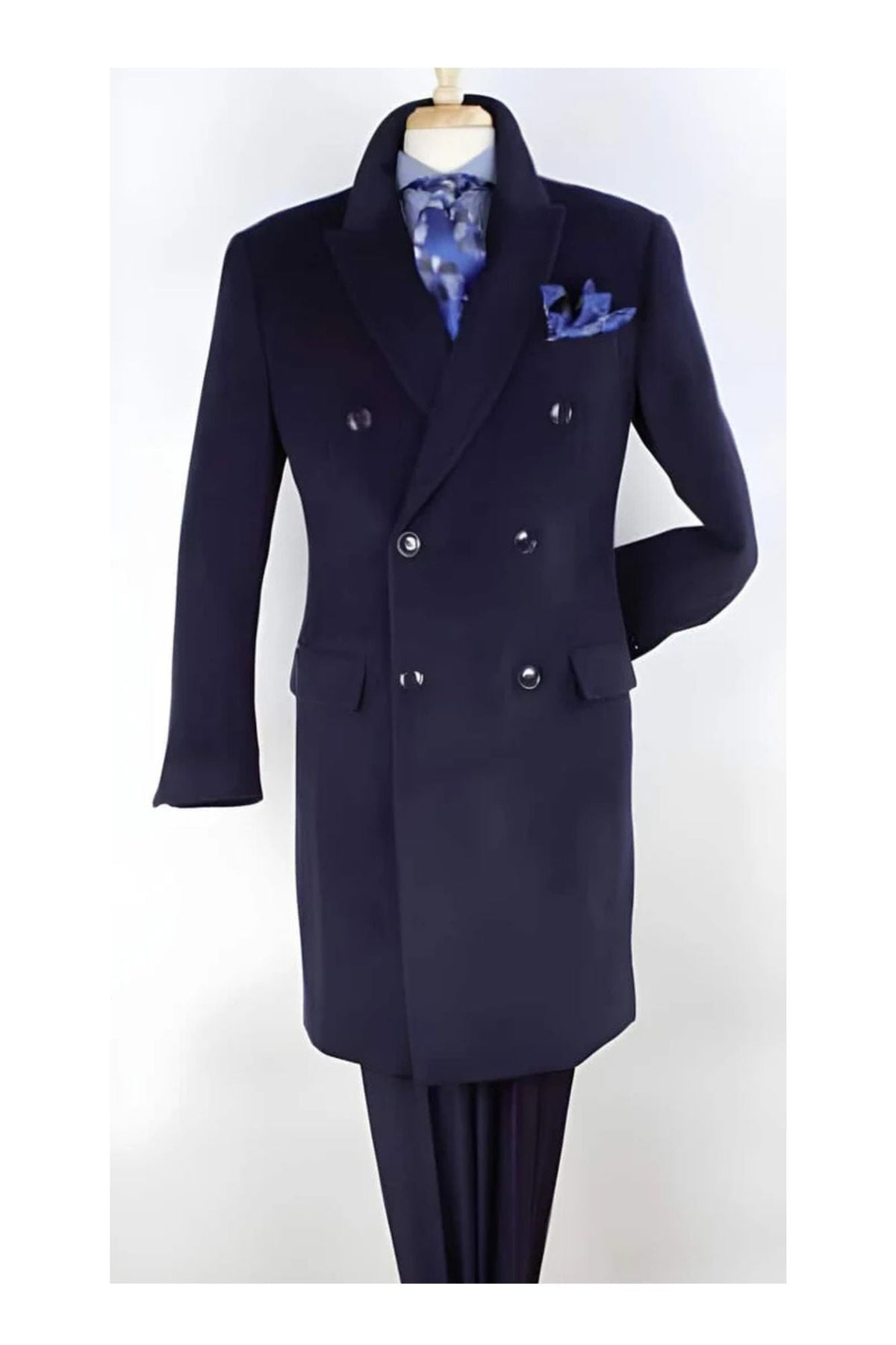 Navy Blue Overcoat