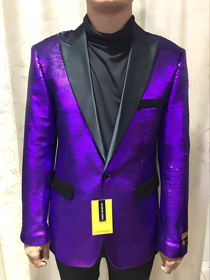 Black And Purple Suits