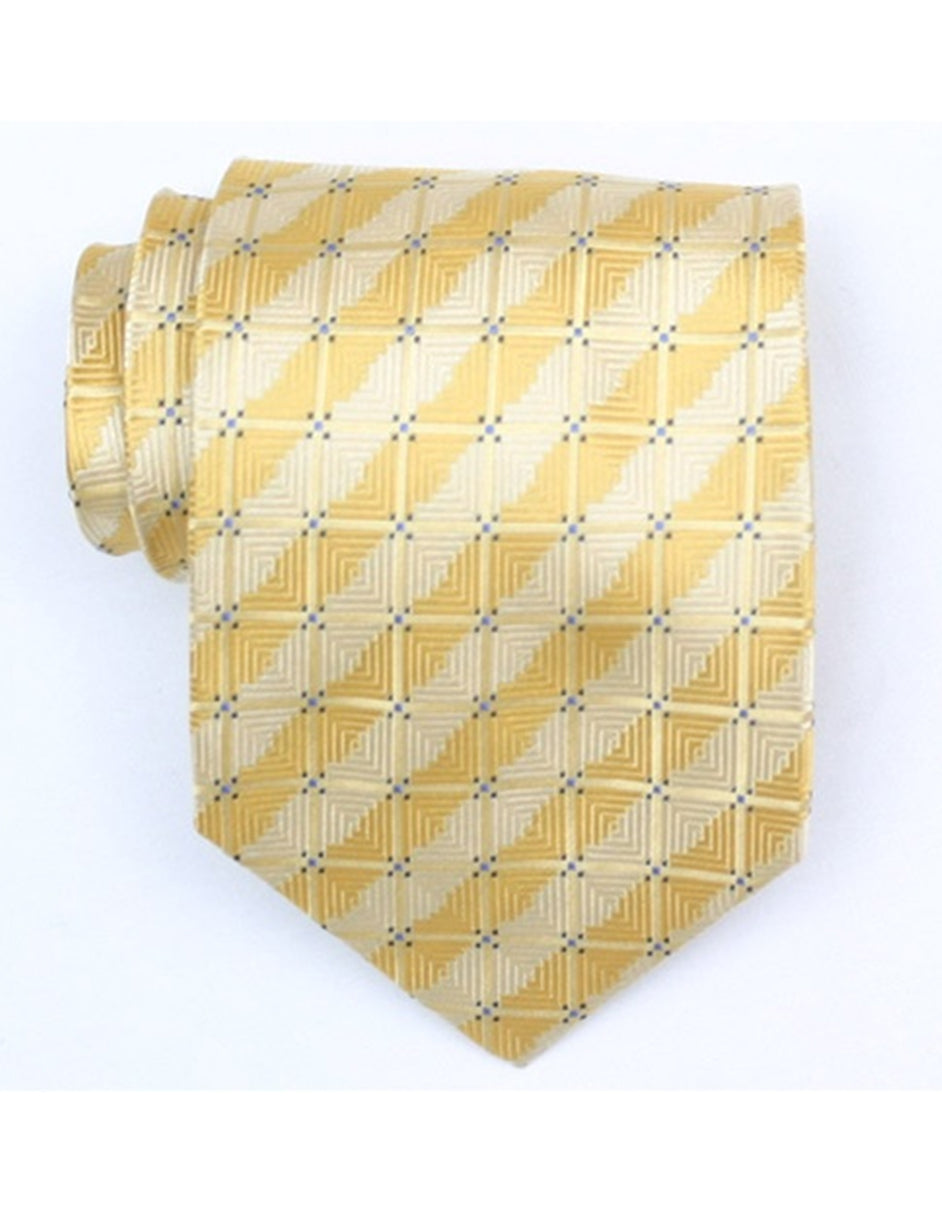Yellow Square Tie - One Size Fits All