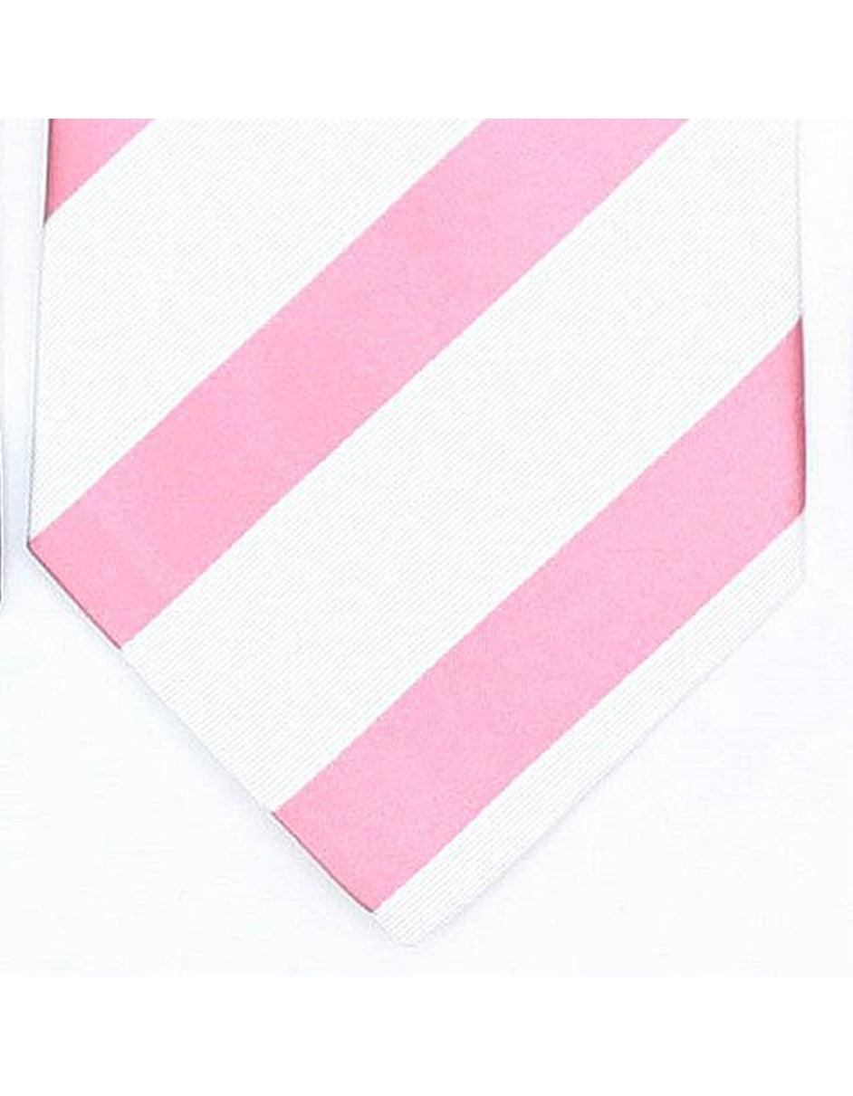 White & Pink Neck Tie - One Size Fits All