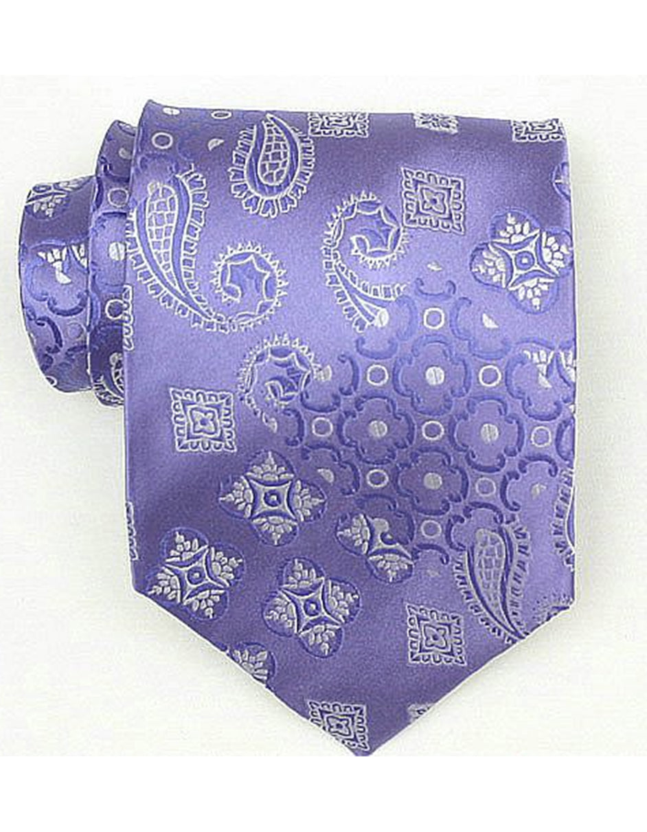 Purple Paisley Neck Tie - One Size Fits All