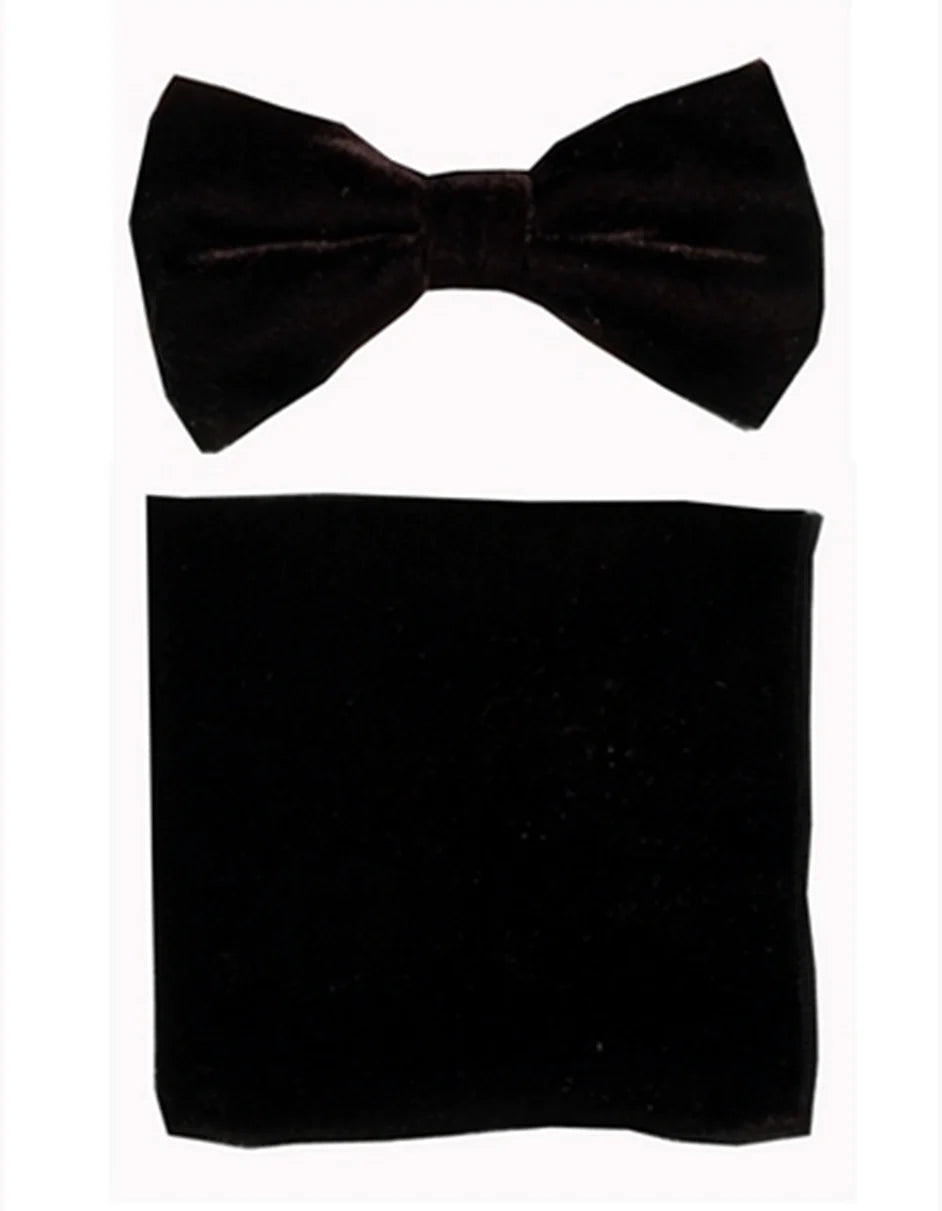 Black Velvet Bow Tie Set - One Size Fits All