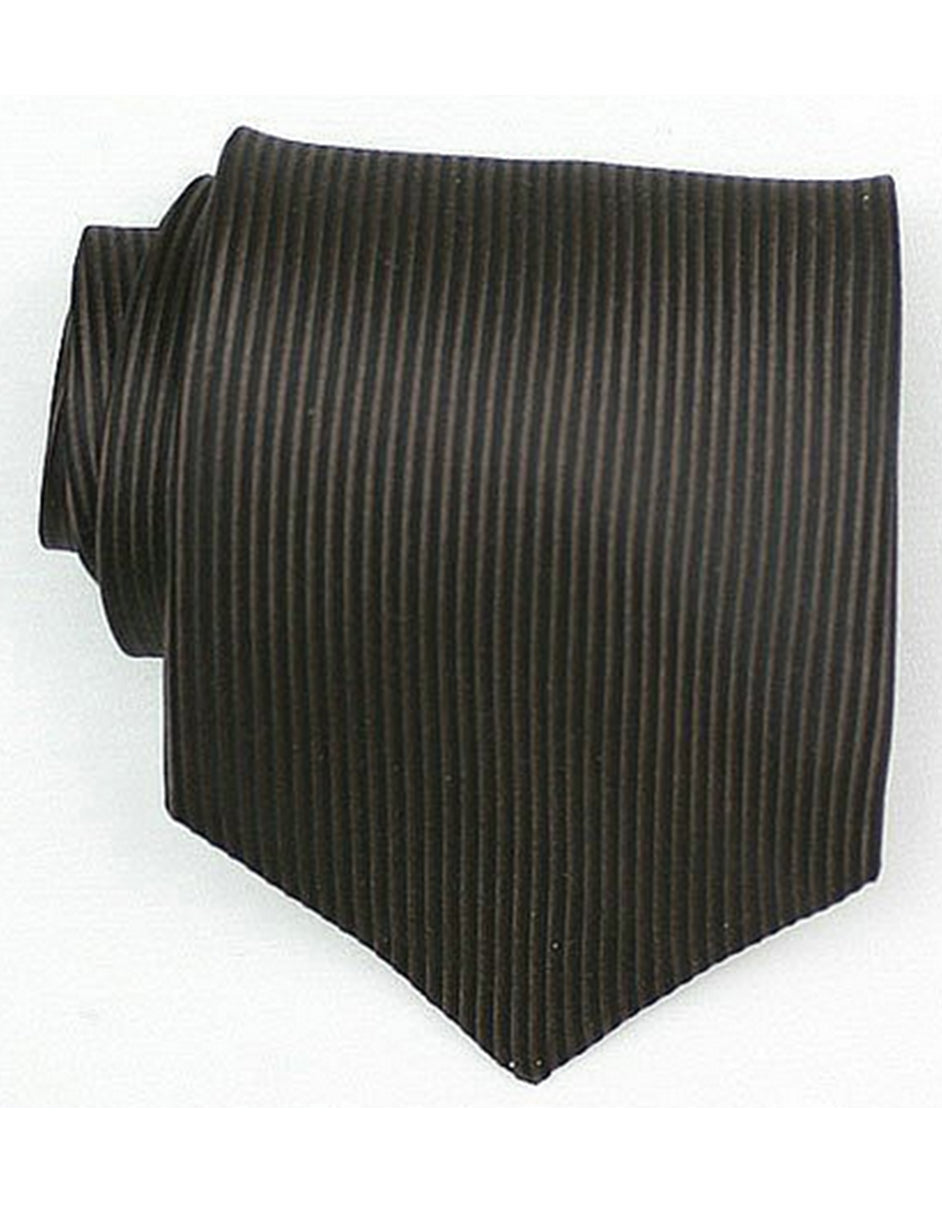 Black Vertical Stripe Neck Tie - One Size Fits All