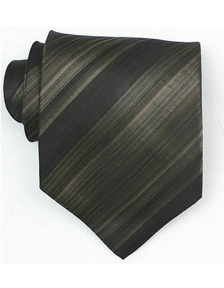 Olive Stripe Neck Tie - One Size Fits All