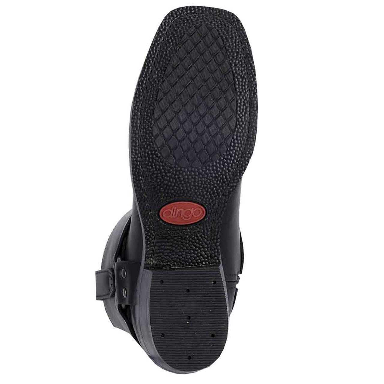 Dingo Black Harness Mens Leather Boots - 7D