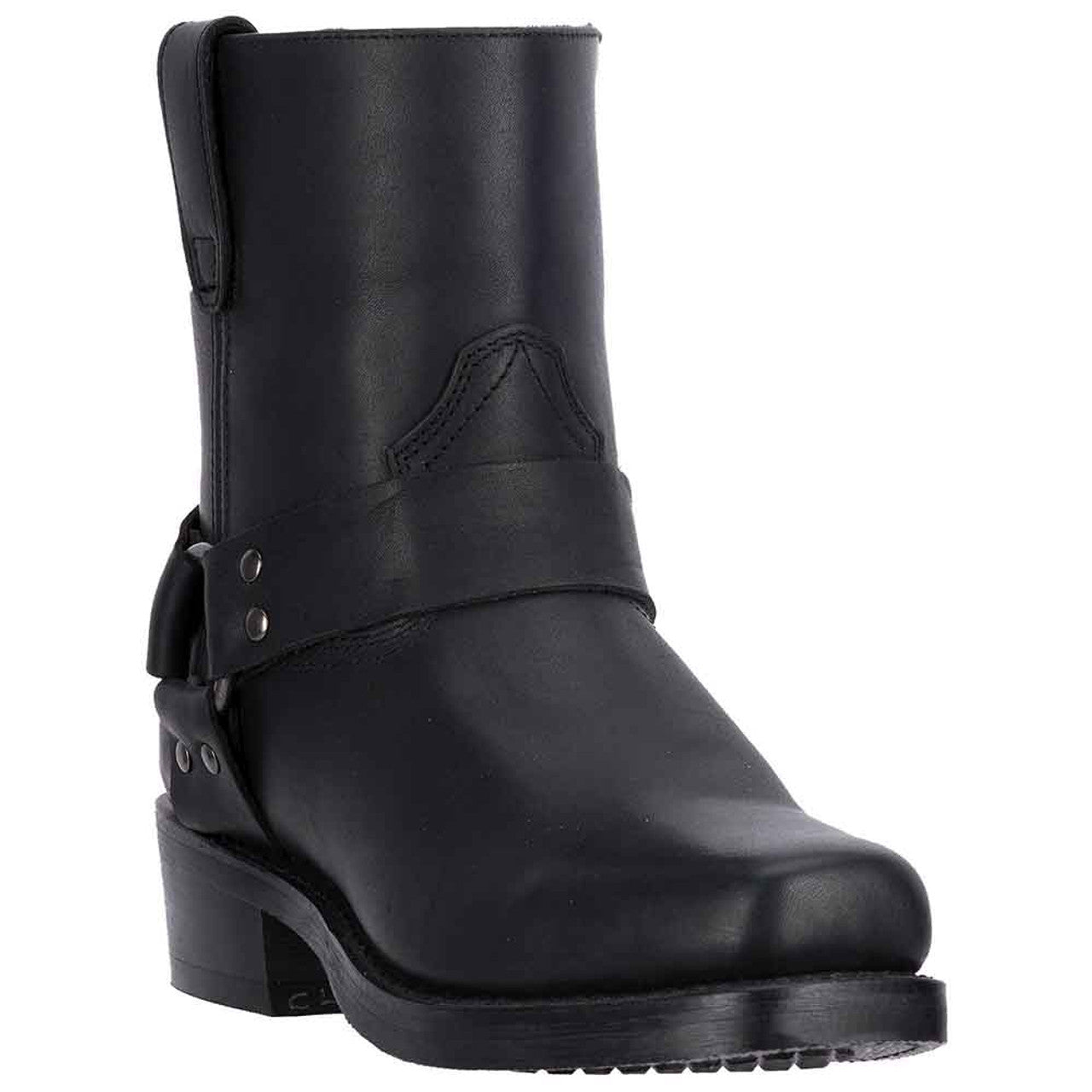 Dingo Black Harness Mens Leather Boots - 7D