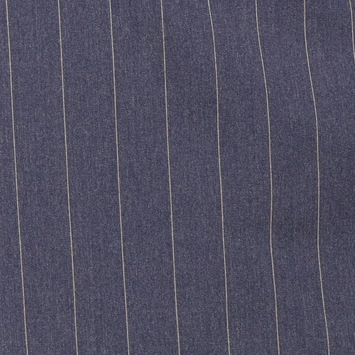 Men's Denim Blue Pinstripe Double Breasted Suit