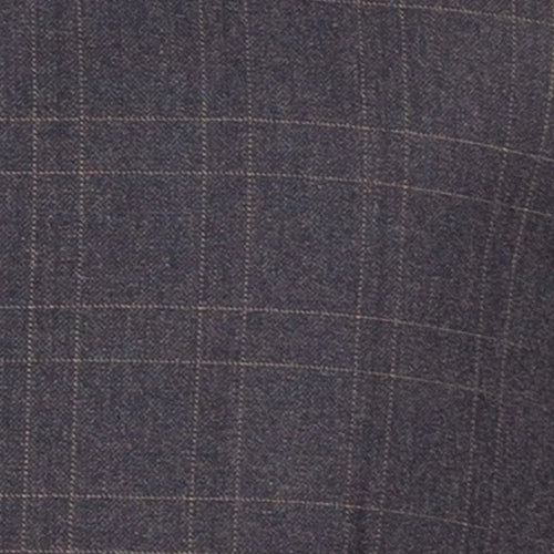 Men's Black Antique Bronze Windowpane Three Piece Suit