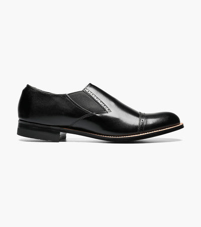 Stacy Adams MADISON Cap Toe Slip On Black by Stacy Adams Shoes