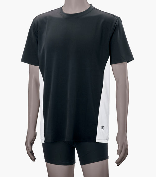 CREW NECK BLOCK T-SHIRT Performance Fabric
