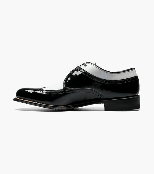 Stacy Adams DAYTON Wingtip Oxford Black w/White by Stacy Adams Shoes