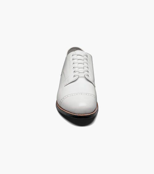 Stacy Adams MADISON Cap Toe Oxford White by Stacy Adams Shoes