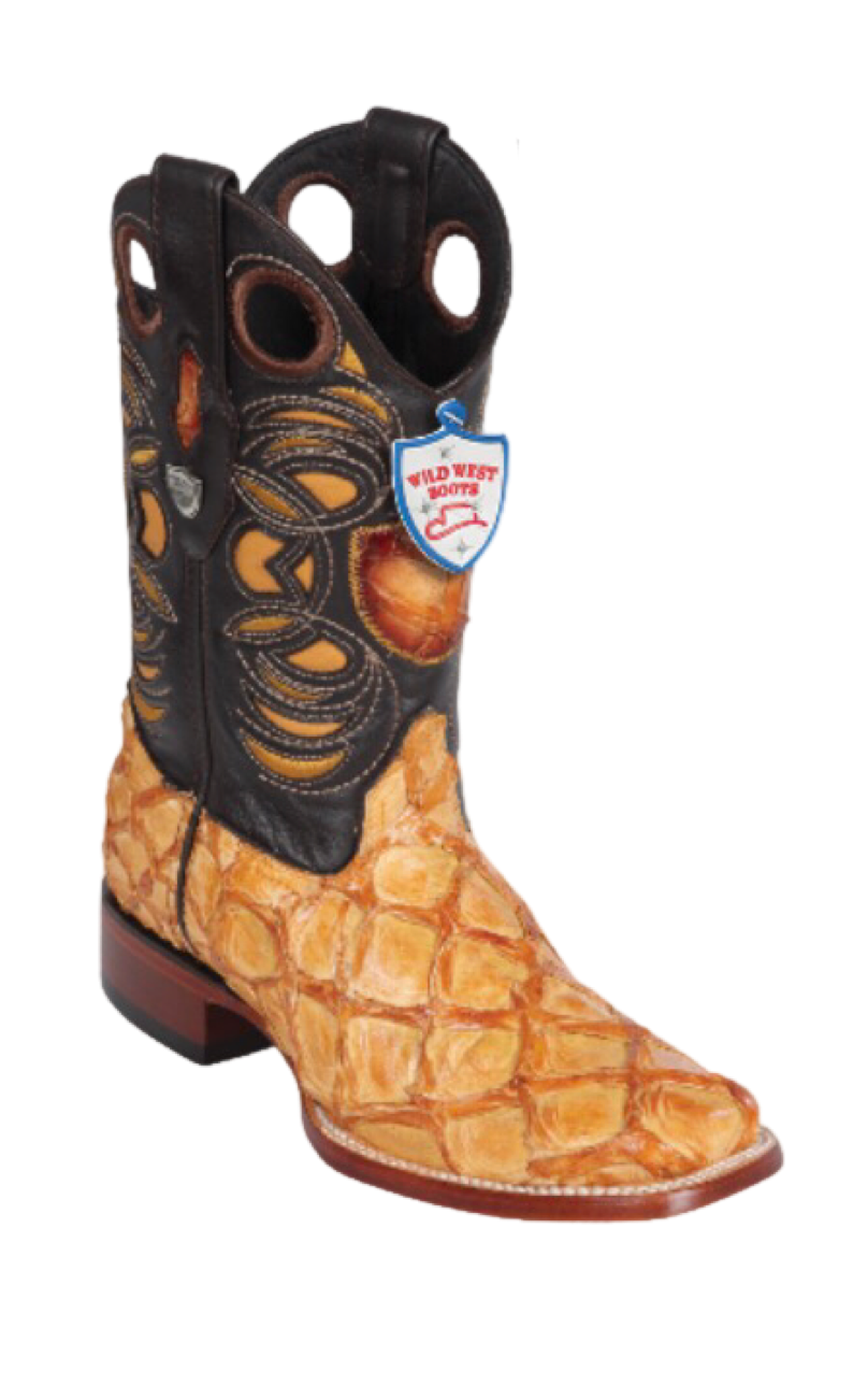 Bota de Pirarucu Original Horma Punta Recortada Wild West - 6