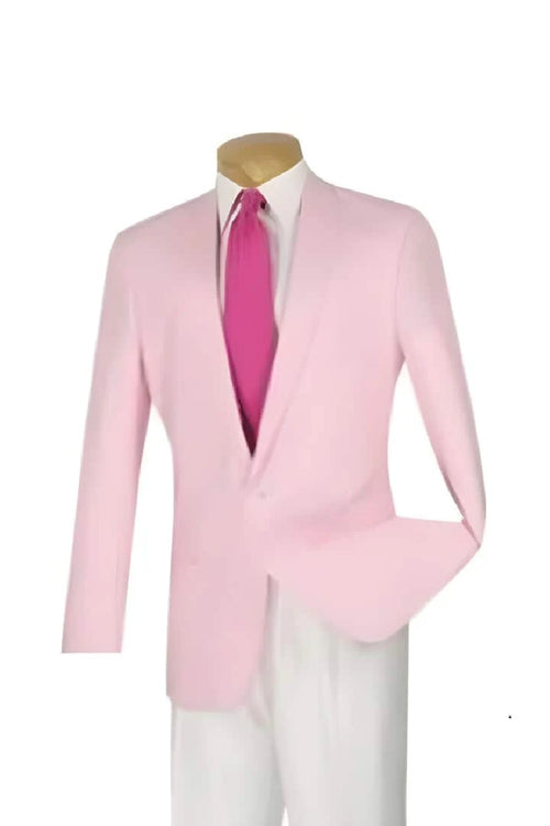 Mens Big and Tall Linen Suits - Pink Summer Fabric Suit Pink Seersucker Suits