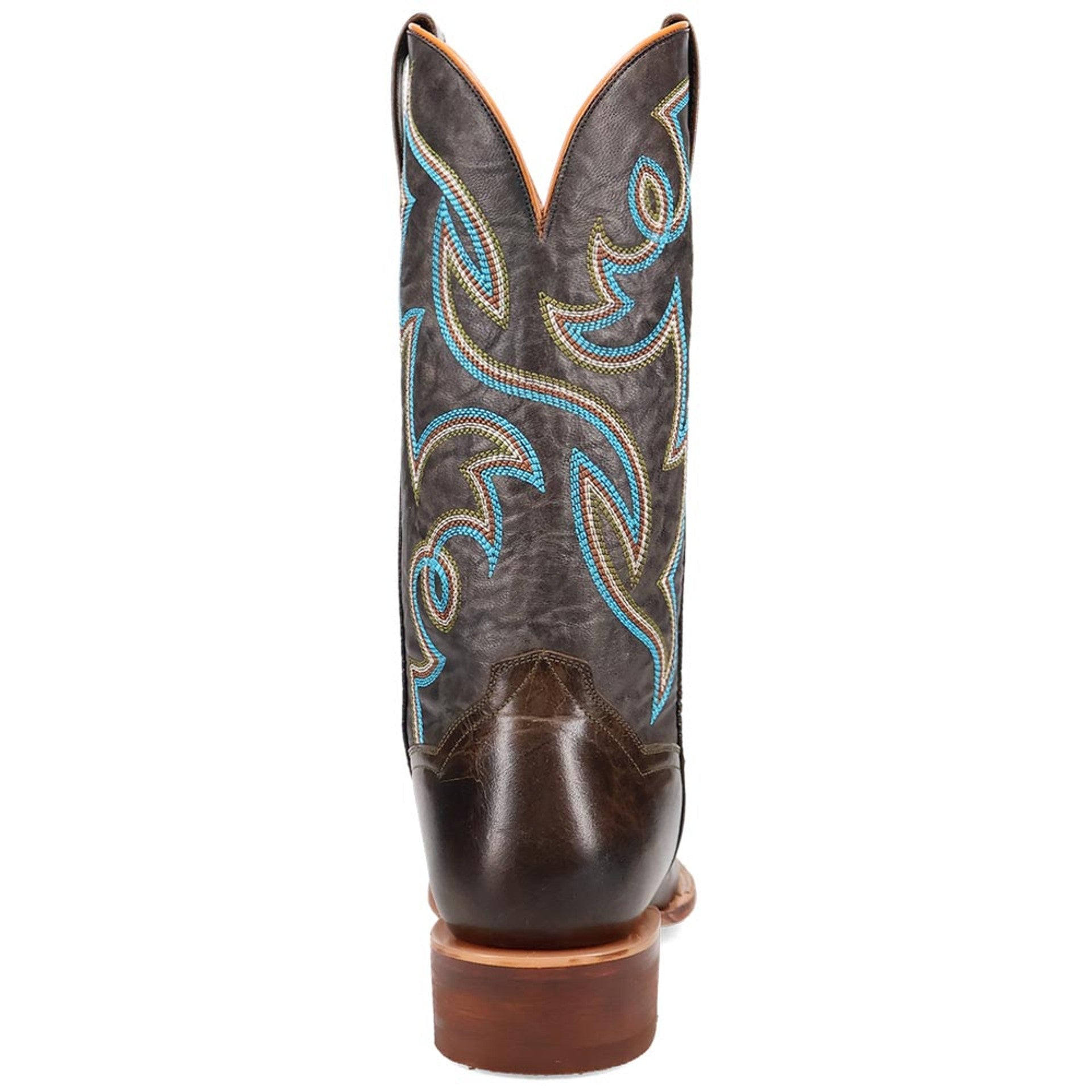 Dan Post Men's Freeman Brown/Gray Leather Western Boots - 8D