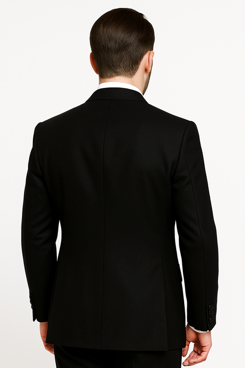 100 Percent Wool Fit Suit - Mens Wool Business EggplantSuits - New Arrival