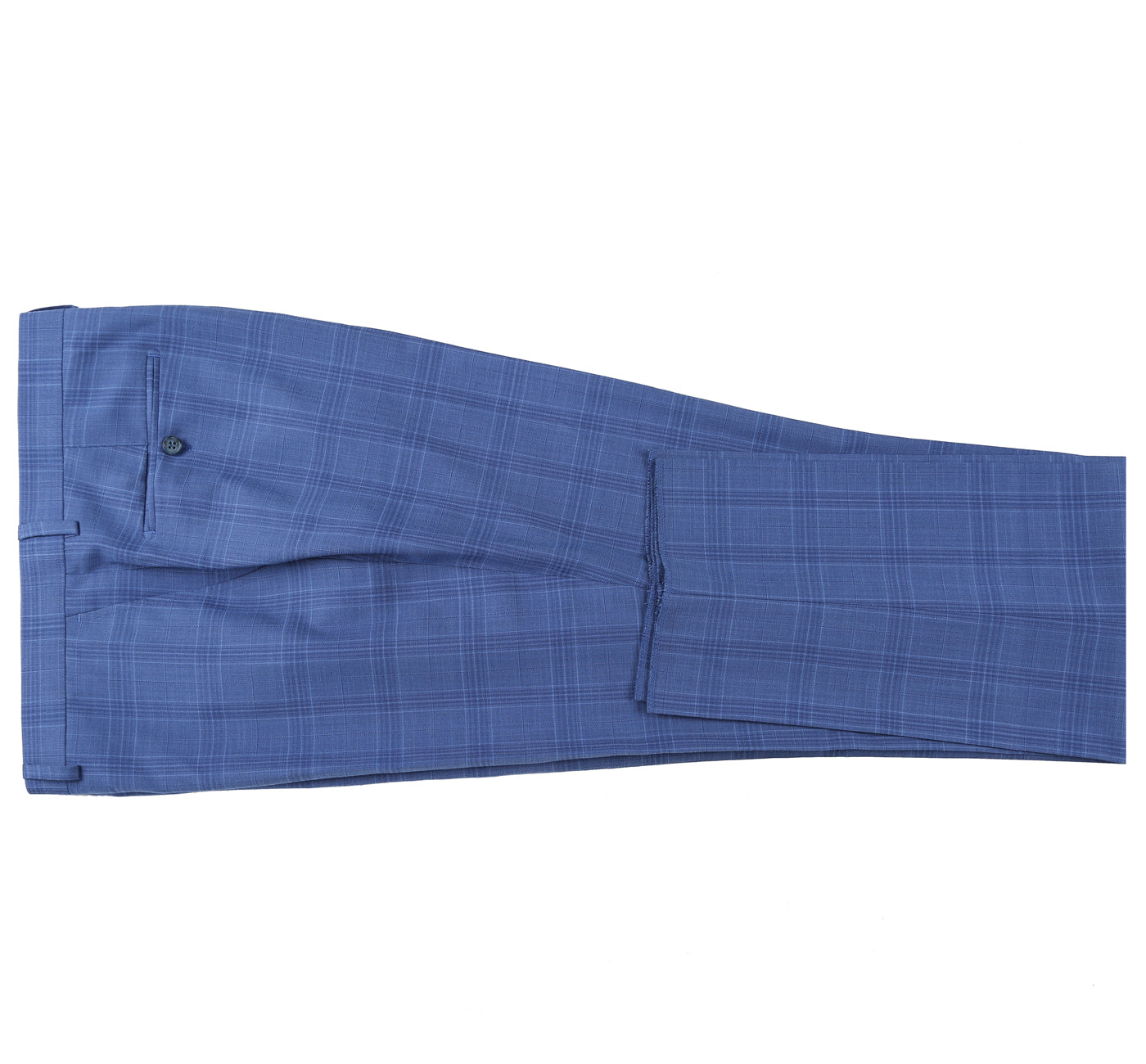 293-10 Men's 2-Piece Slim Fit Windowpane Check Dress Stretch Suit - 38Lx32W