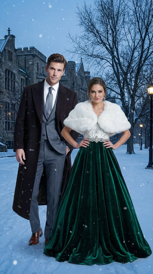 Mens Brown Long Overcoat Double Breasted Classic Formal Winter Coat for Business, Topcoat and Cold Weather Wear