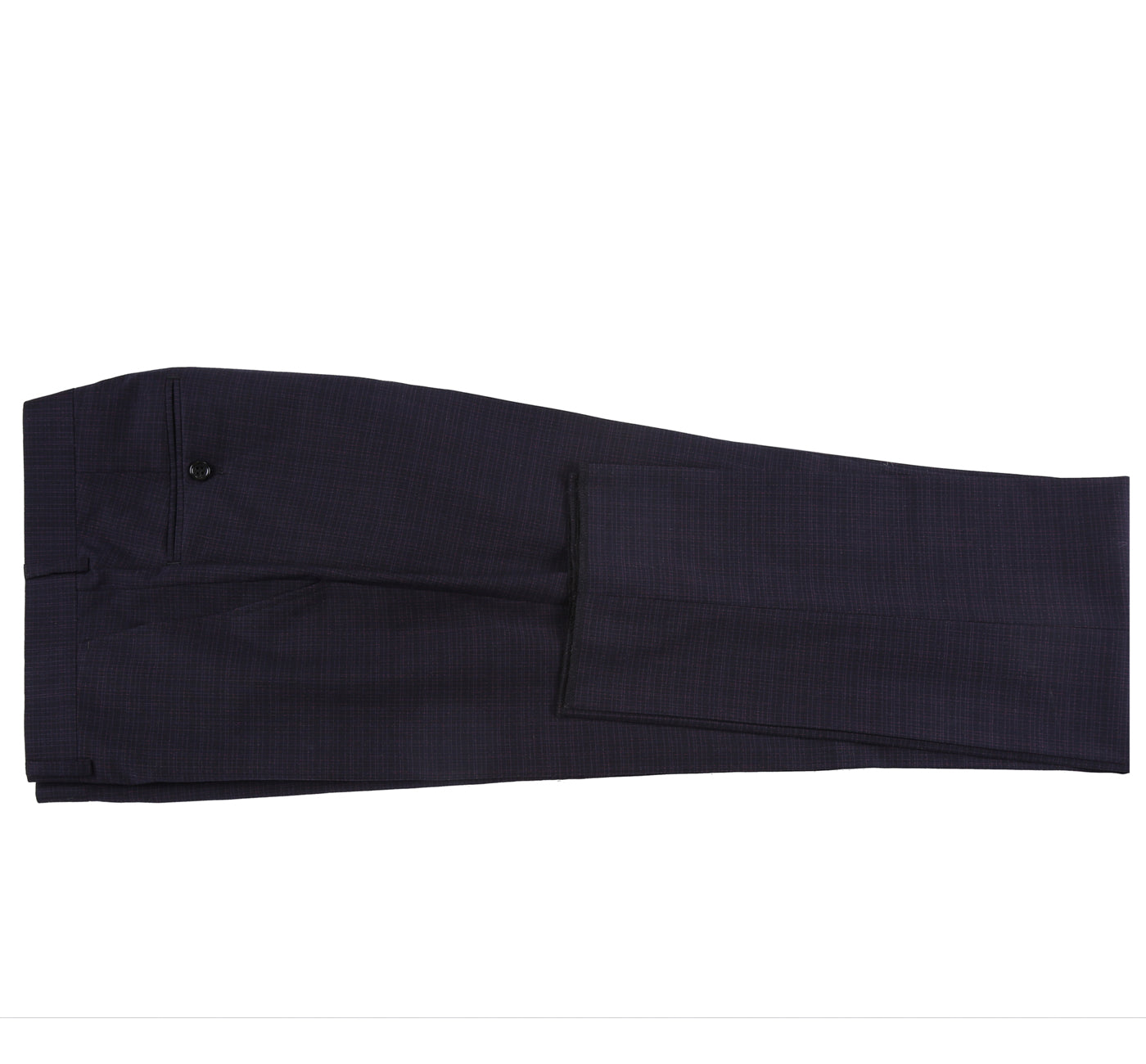 293-13 Men's Classic Fit Single Breasted Black Micro Check Notch Lapel Suits - 38Lx32W