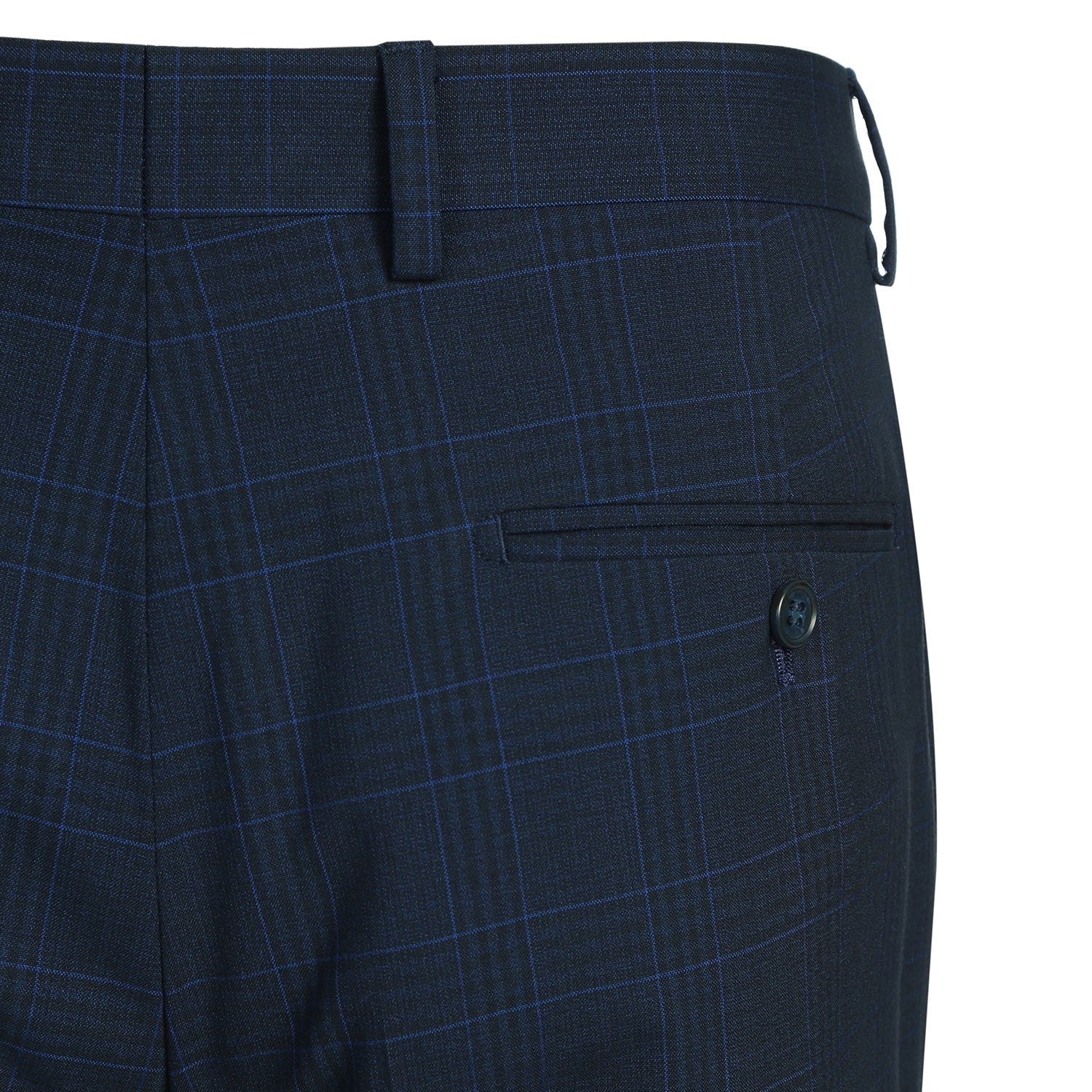 293-26 Men's Classic Fit Checked Suits - 38Lx32W
