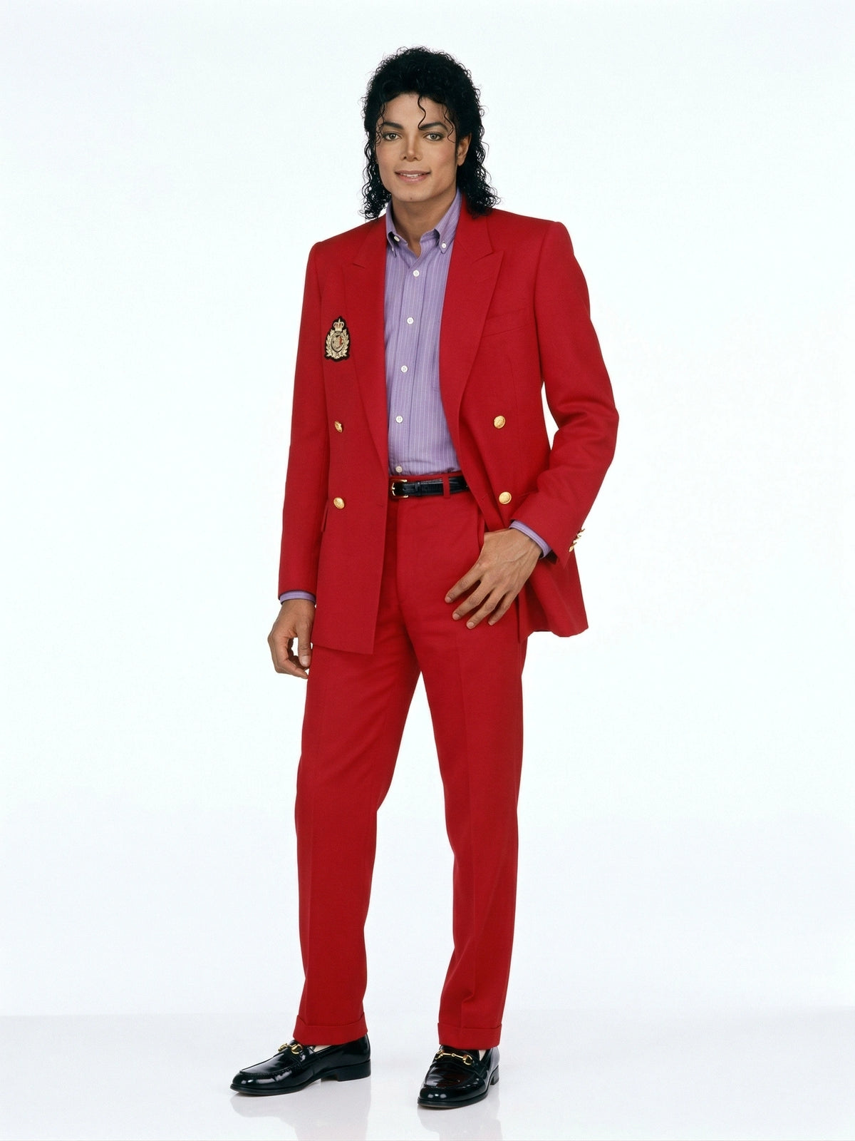 Menās Red Suit Michael Jackson Award Ceremony Inspired Jacket ā Classic Double Breasted Formal Suit , Stylish Party Dinner Jacket, Vintage Stage Wear