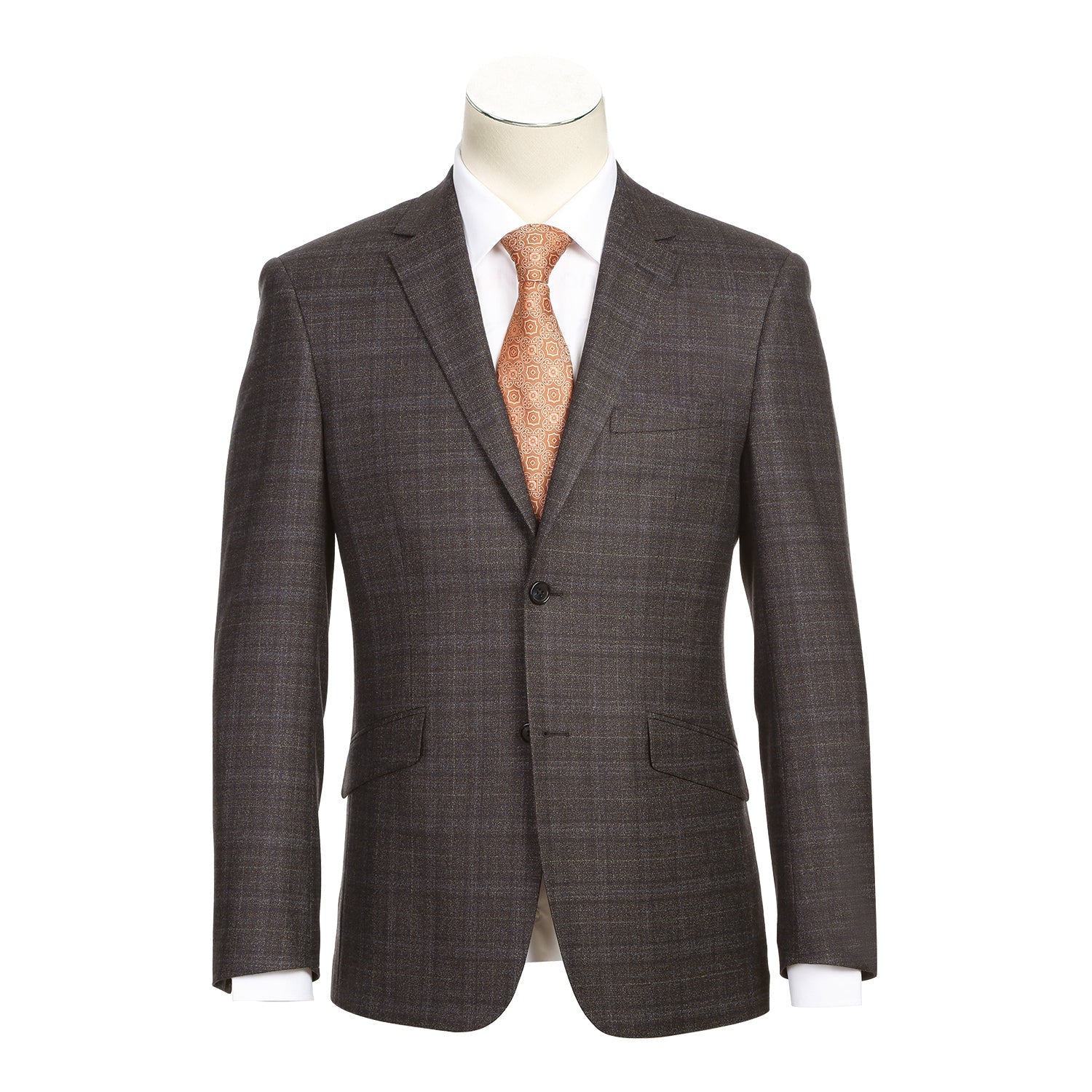 563-8 Men's Slim Fit Wool Blend Stretch Suits - 38Lx32W