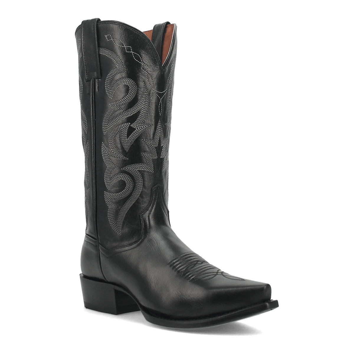 Dan Post Men's Milwaukee Leather Snip Toe Boots - Black - 7D