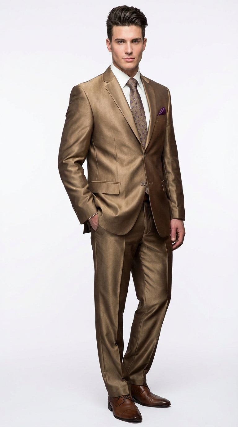 brown prom dress and suit Ferro Aldo George Mfa19690 Mens Formal Classic Lace Up Tuxedo Oxford Dress Shoes, in Cognac, Men's Size 10.5 main image 0