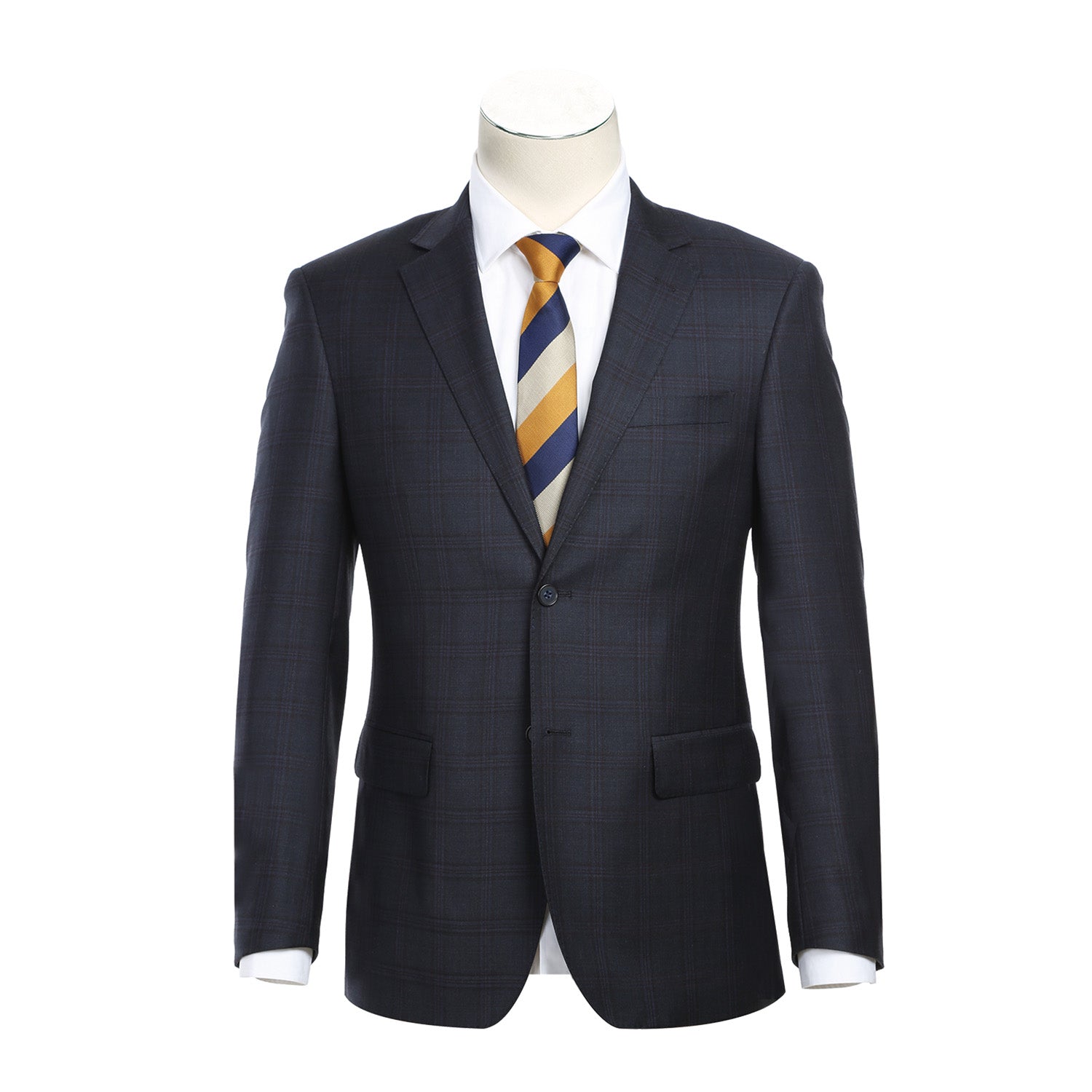 564-5 Men's Slim Fit Wool Suit - 38Lx32W