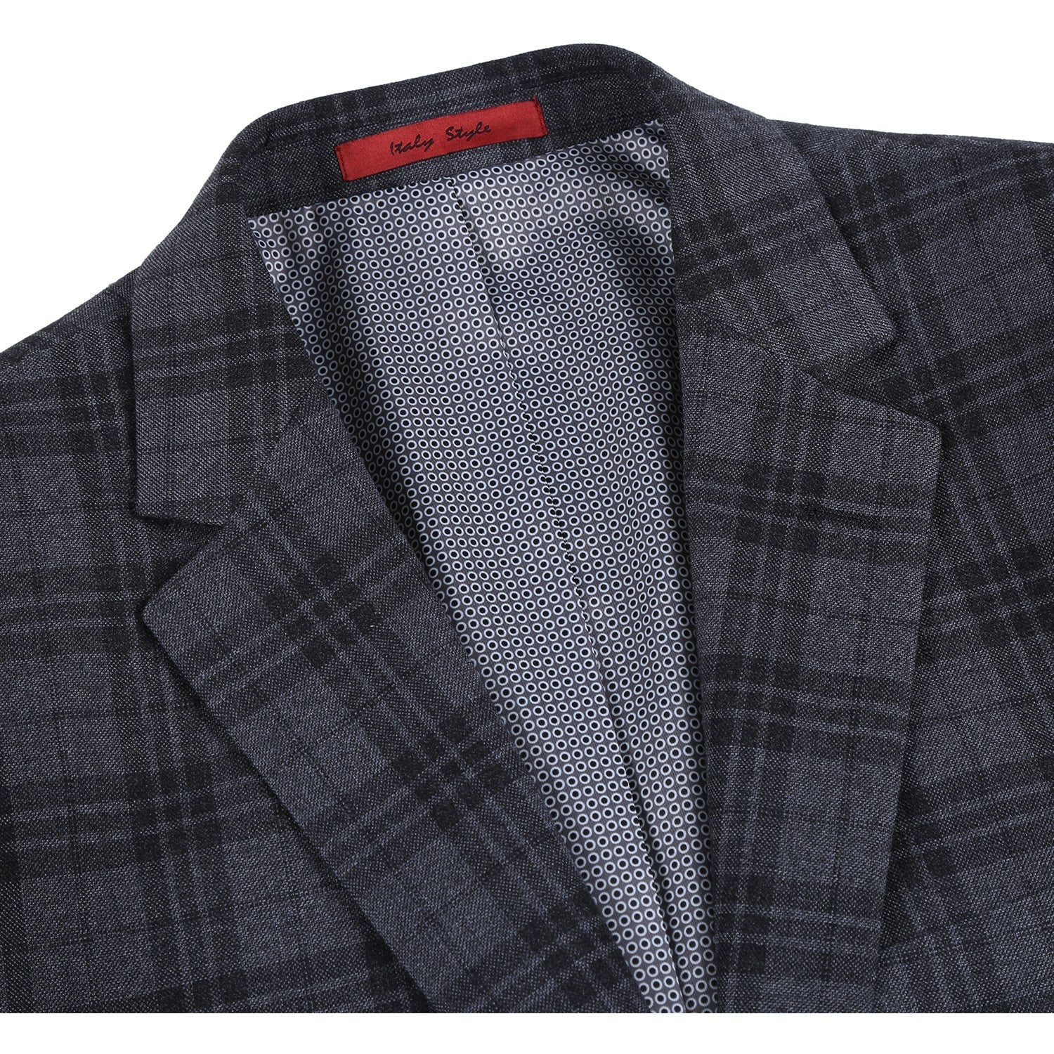 294-15 Men's Slim Fit Checked Suits - 38Lx32W