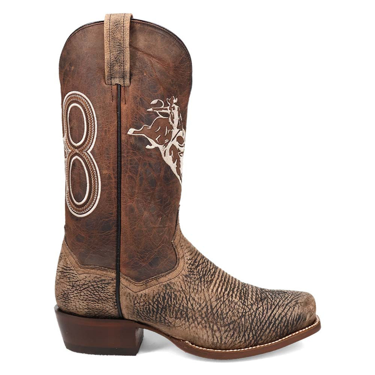 Dan Post The Dirt Show Bison Leather Cowboy Boots - 8D