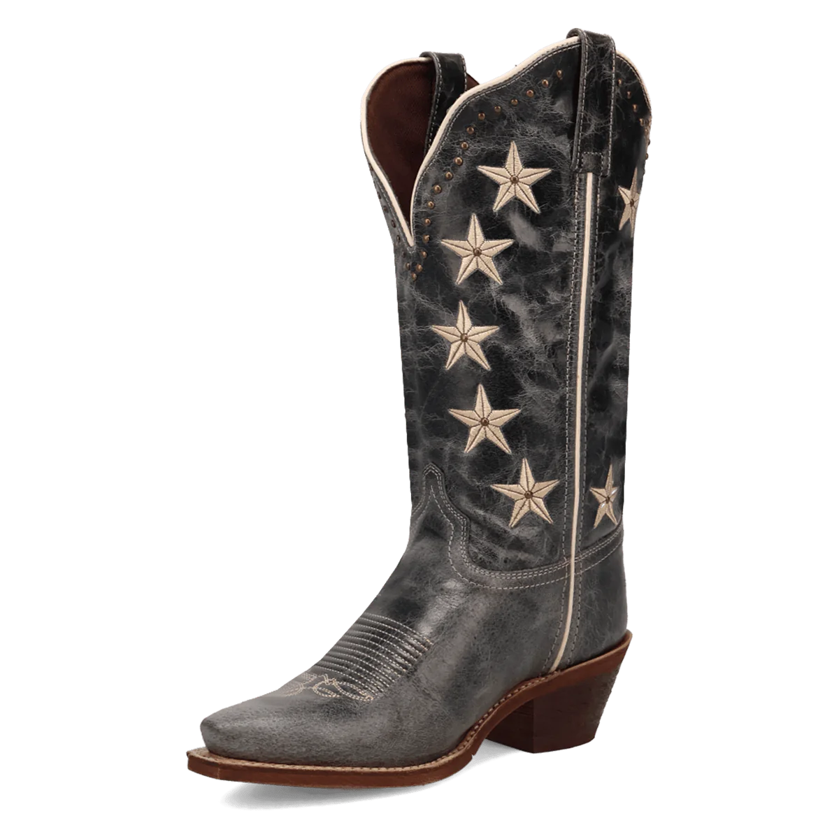Laredo Serenade Blue Leather Women Boots - 7M