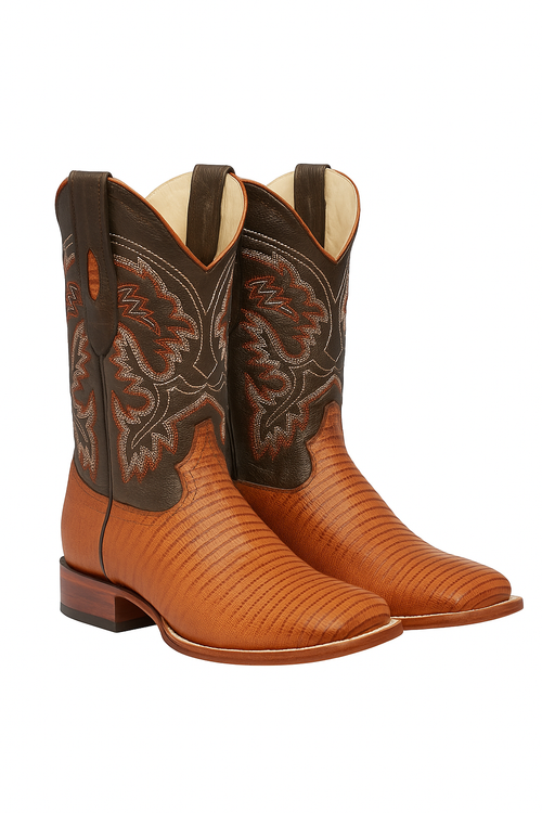 Botas Cuadrada de Armadillo Lizard Original-New Designer Collection