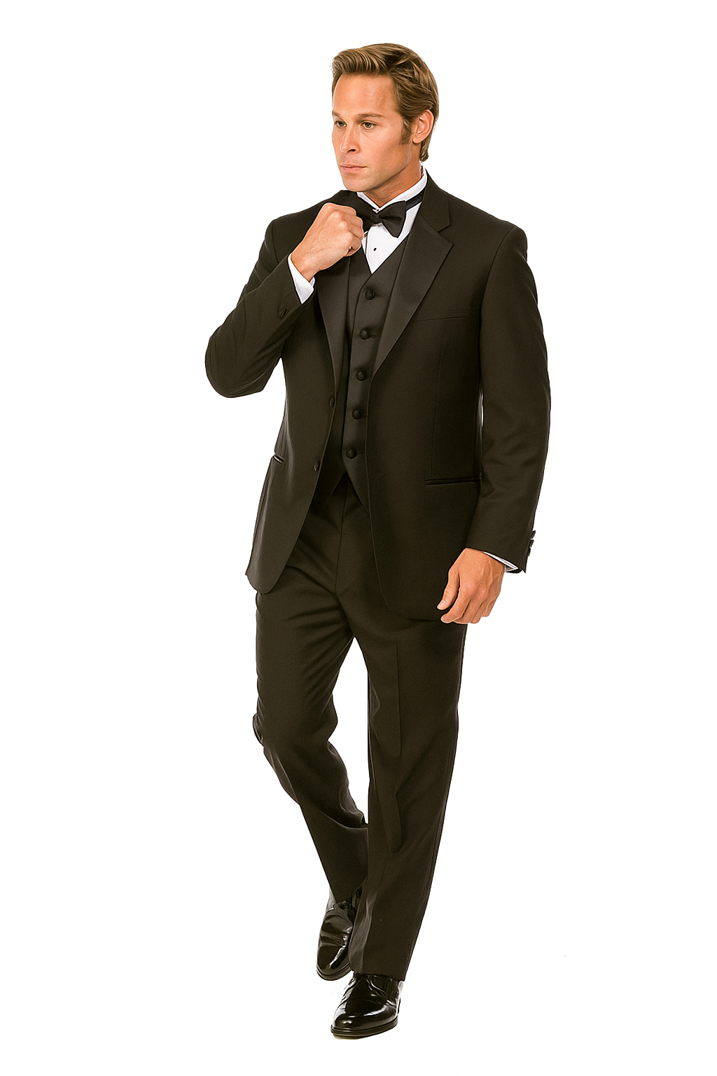 Black Tuxedo by Giorgio Fiorelli 2 Button Adjustable - 34 Short or Extra Small