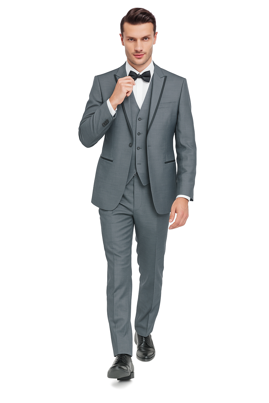 Oscar Tuxedo Sharkskin Gray or Blue by Giorgio Fiorelli - 34 Short or Extra Small