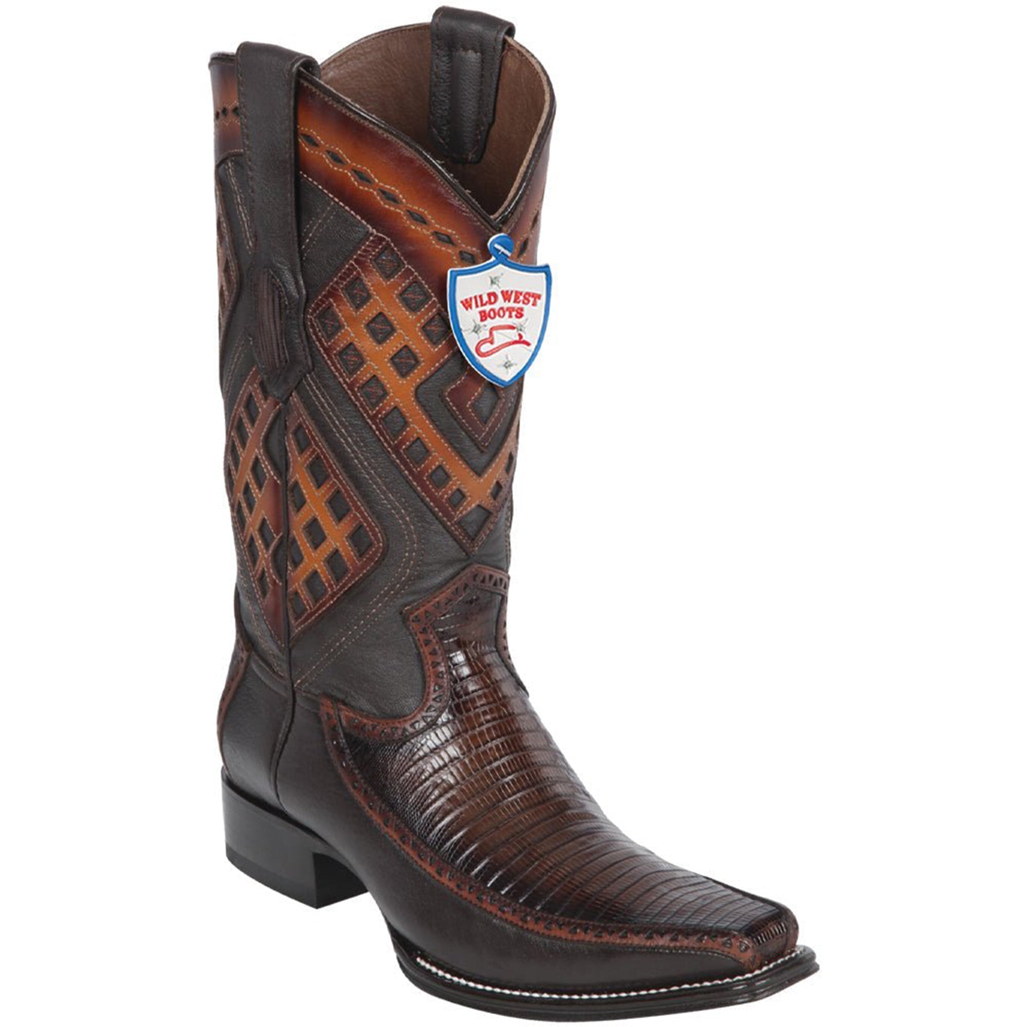 Lizard Mens Cowboy Boots European Toe - EE