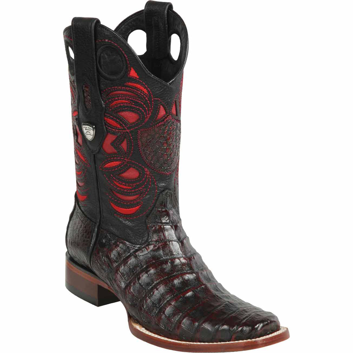 Caiman Belly Square Toe Cowboy Boots - EE