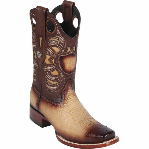 Oryx ostrich square toe boots