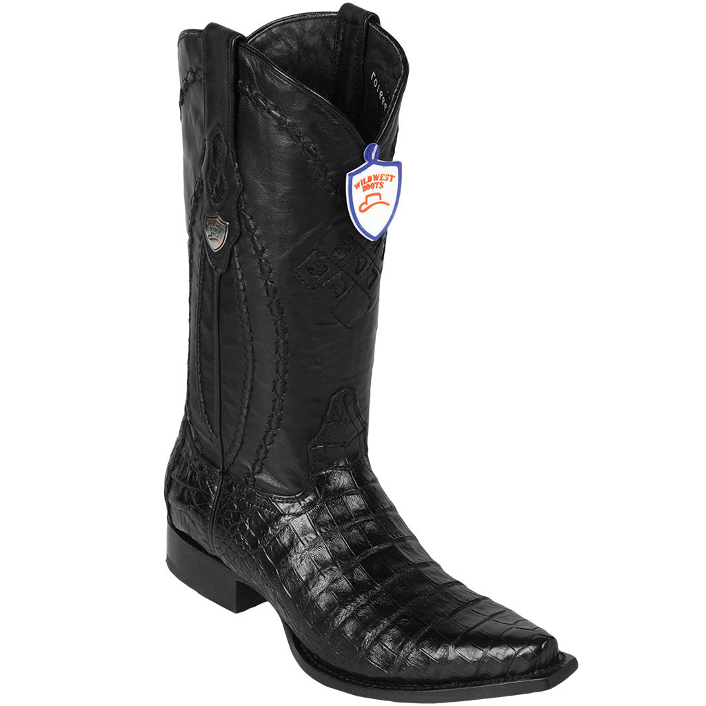 Snip Toe Caiman Belly Boots - EE