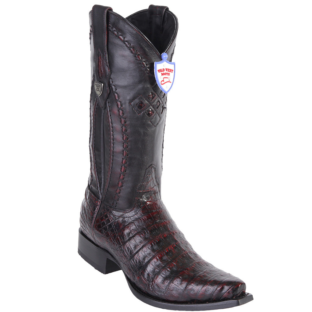 Snip Toe Caiman Belly Boots - EE