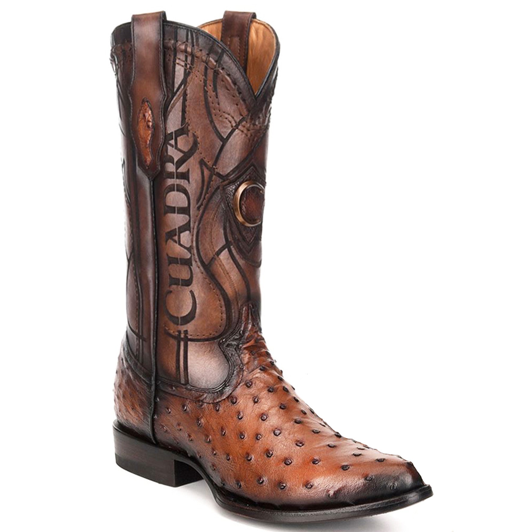 Ostrich Boots R-Toe - EE
