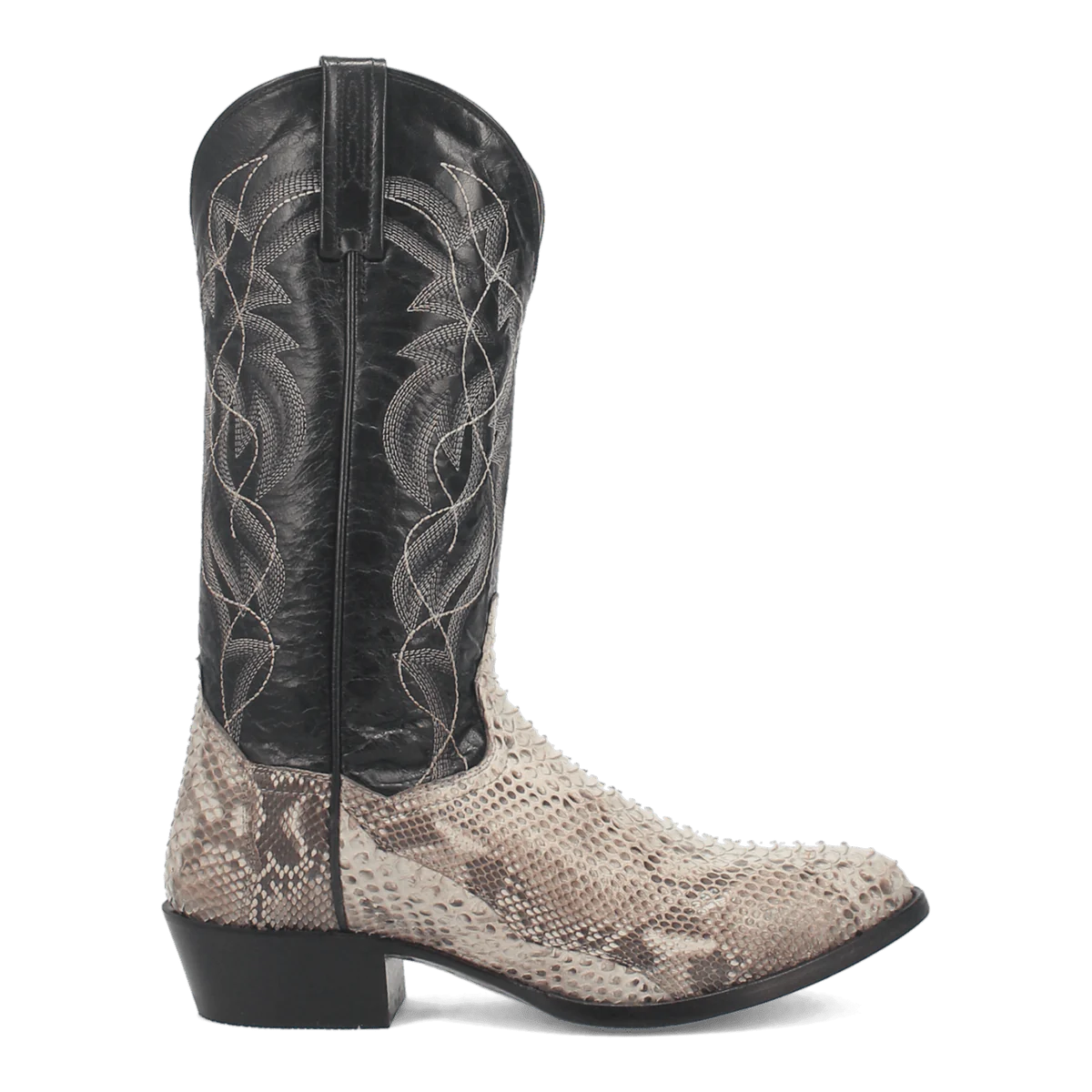 Dan Post Men's Manning Python Snakeskin Round Toe Boots - Natural - 7D