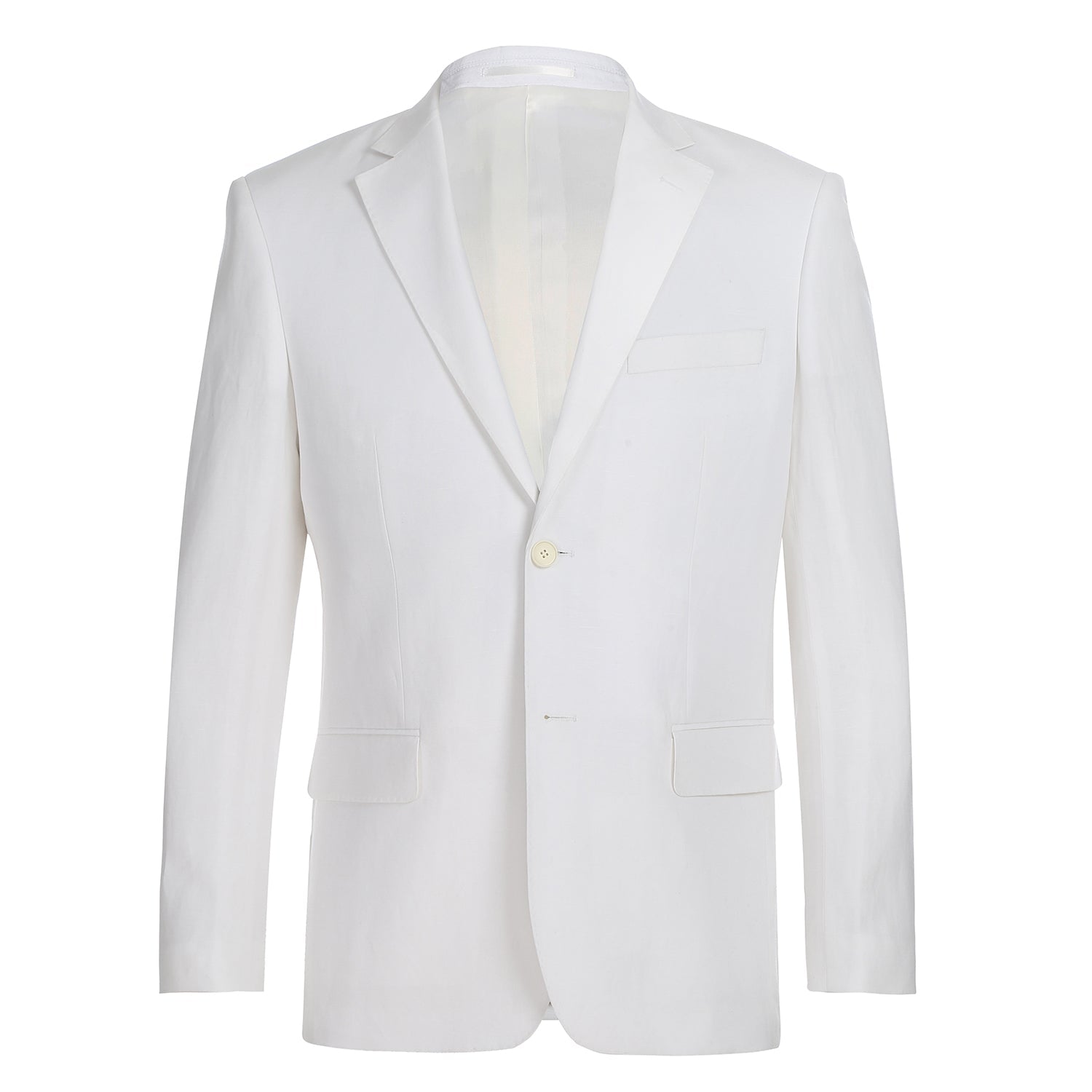 611-2 Men's New Slim Fit Checked Linen Suits - 38Lx32W