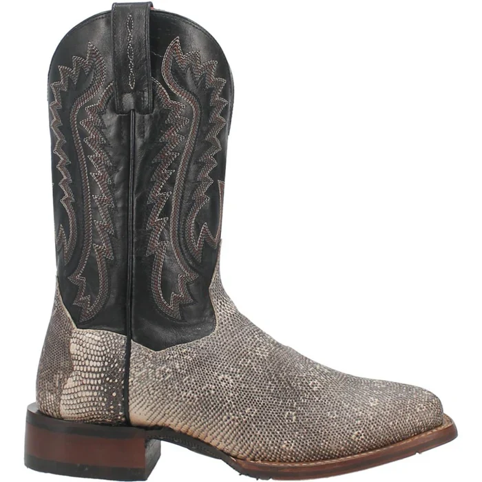 Dan Post Men's Elgin Genuine Lizard Square Toe Boots - Natural - 6D