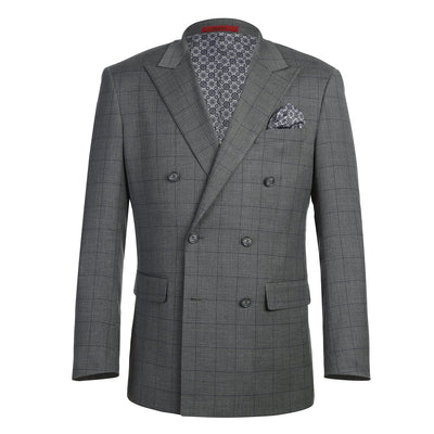293-44 Men's Double-Breasted New Slim Fit Suits