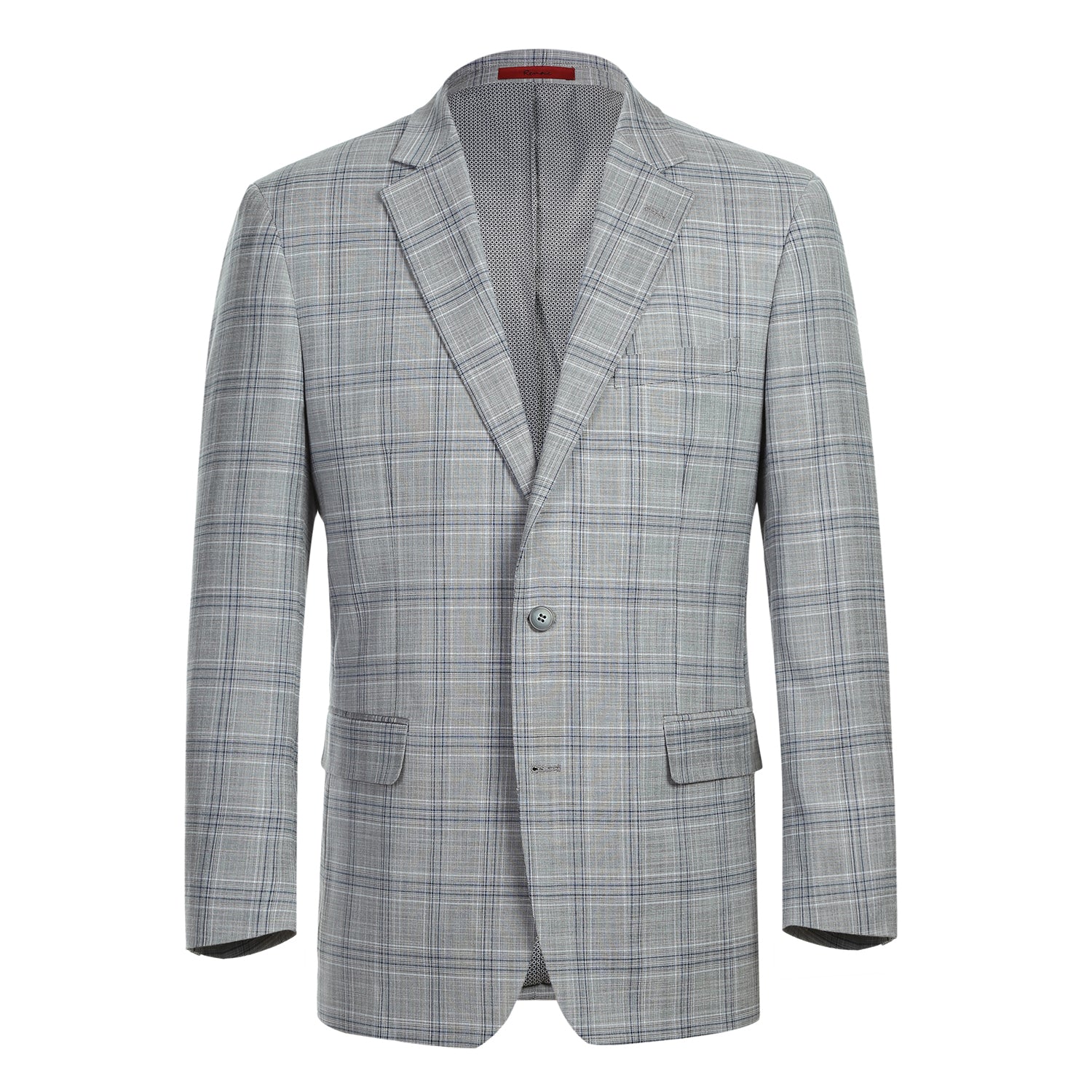 293-23 Men's Classic Fit Checked Suits - 38Lx32W