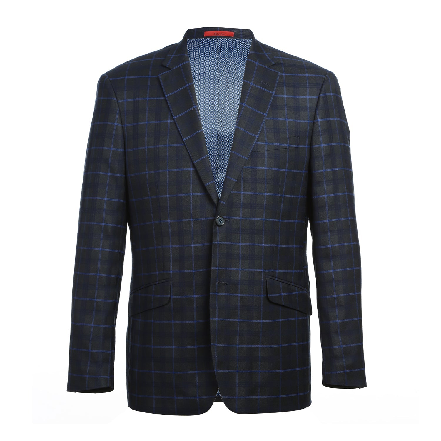 293-27 Men's Classic Fit Checked Suits - 38Lx32W