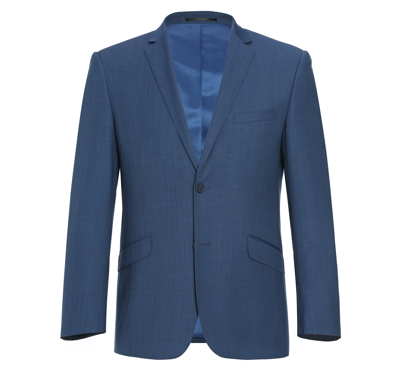 557-1 Men's 2-Piece Slim Fit Single Breasted Wool Suit - 34Sx28W